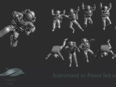 Astronaut 03 3D print model
