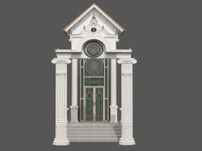 Classic Door Gate 1 3D model
