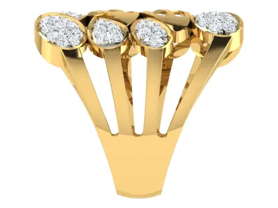 Solitaire  Wedding Women Ring 3dm STL OBJ FBX Details 3D print model