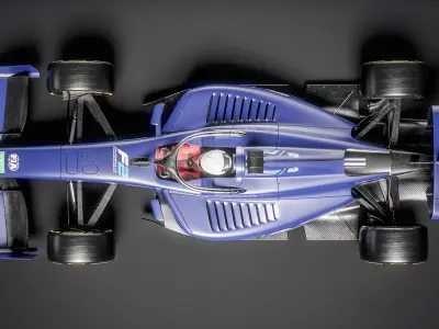  Dallara F2 2024 Formula 2 Race Car 
