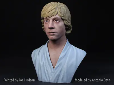 Mark Hamill as Luke Skywalker Bust Printable 3D Model 3D print model