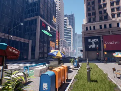 New York City Low-poly 3D model