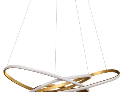 Cales Unique Geometric LED Chandelier 3D model