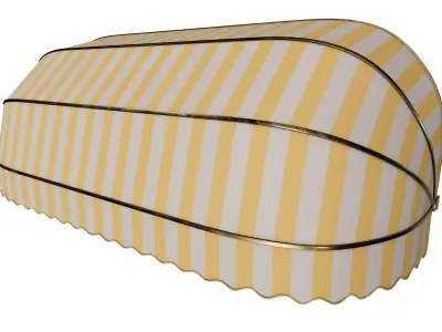 Classic Rounded Shop Awning 3D model
