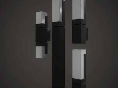 Landscape lighting Pack PBR 3D model