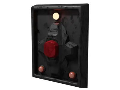 Rancor Cave Door 1-18 scale Kenner Hasbro 3D print model