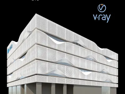 Modern Office Building 002 3D model