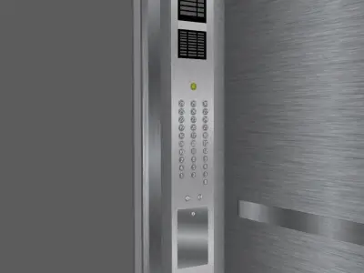 3D Elevator Low Poly Model elevator Low-poly 3D model
