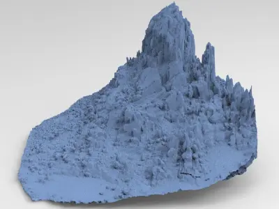 Cave Cliff Kit bash 1  3D model