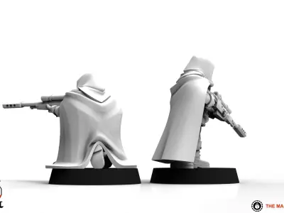 Feudal Guard Skirmisher Team 3D print model