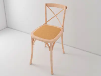Chair Wood 3 3D model