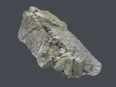 3d scanned rock cliff T 3D model