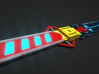 Sword scifi 3D model