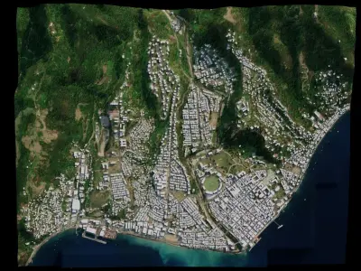 Roseau - Dominica 3D model