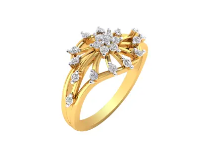  Women Ring Render 3dm STL MTL SLC JCD OBJ FBX Details 3D print model 53