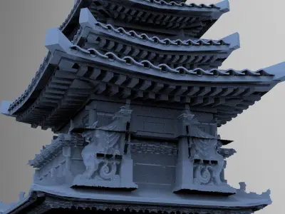 Meditation Tower 5  3D model