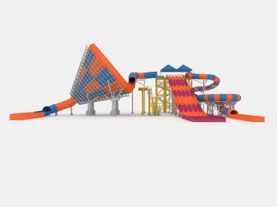 Waterpark Slide 11 3D model