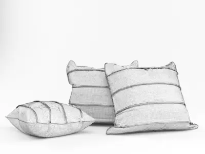 Pillow three pillows 3D model