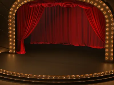 Cabaret scene 3D model