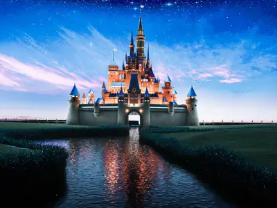 Walt Disney Castle 2009  Animation 3D model