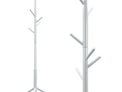 Bremen Coat Hanger White 3D model