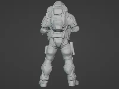 Valour Korps Soldier 3D Printable STL Miniature 3D print model