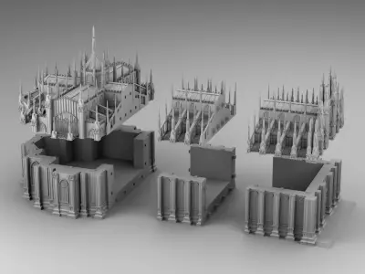 Chicago cathedral  3D print model