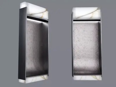 Wall light H  Low-poly 3D model