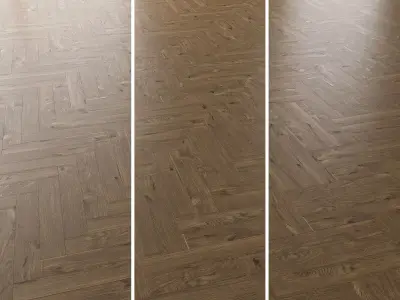 Parquet Oak Estate NEW Brushed set 2 3D model