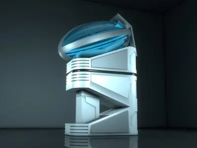 Sci Fi Incubation Chamber 3D model