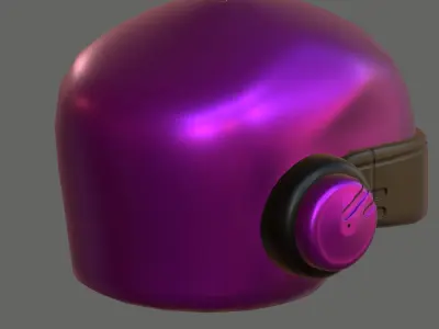 Gas mask helmet 3d model scifi Low-poly  Low-poly 3D model 391