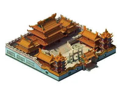 Ancient Architecture 3D model 14