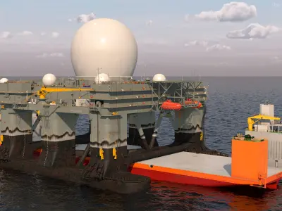  Blue Marlin Heavy Lift Vessel with Sea SBX Rigged 