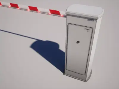 Parking Barrier Low-poly 3D model