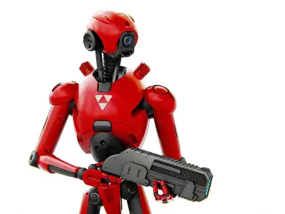 BATTLE DROID X-5000   RIGGED 3D model