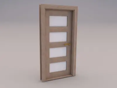 Door interior Low-poly 3D model