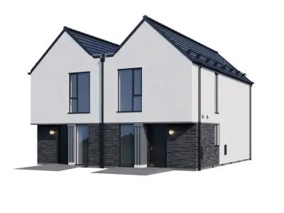 Modern house v42 3D model