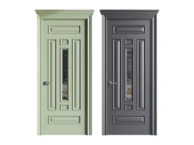 Modern entrance door 60 3D model