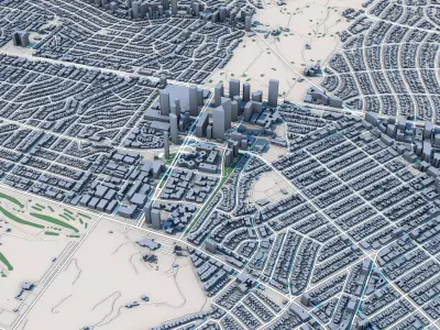 Beverly Hills City California 3D model