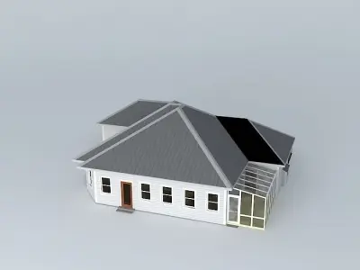 Eclectic Ranch House Free 3D model