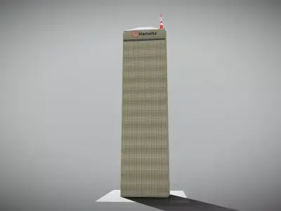 63 Building Low-poly 3D model