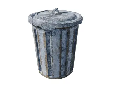 Japanese Trash Can 3D model