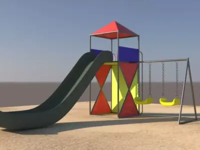Slide geometry 3D model