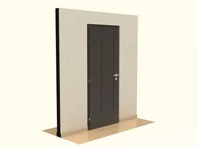 Wooden Door 3D model