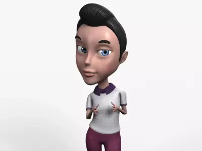 Leo Rigged Low-poly 3D model