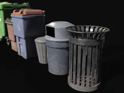 Trash Pack Low-poly 3D model
