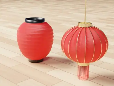 Hanging Latern Lamp 3D model