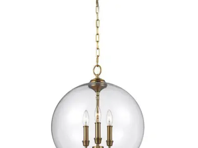 Karon Light Unique Statement Globe Pendant - 3 Colour 3D model