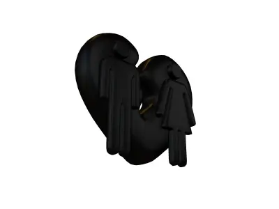 Divorce Symbol v1 008 Low-poly 3D model