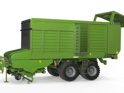  Silage Forage Wagon with Pickup Reel Green Rigged 